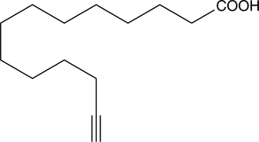 Myristic Acid Alkyne 化学構造