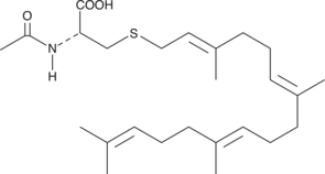 N-acetyl-S-geranylgeranyl-L-Cysteine  Chemical Structure