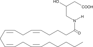 N-Arachidonoyl-3-hydroxy-γ-Aminobutyric Acid 化学構造