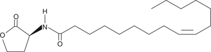 N-cis-hexadec-9Z-enoyl-L-Homoserine lactone 化学構造