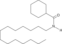 N-Cyclohexanecarbonyltetradecylamine 化学構造