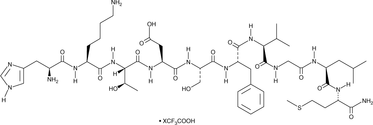 Neurokinin A (trifluoroacetate salt) 化学構造