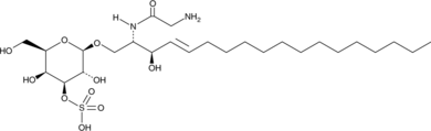 N-Glycine 3'-sulfo Galactosylsphingosine  Chemical Structure