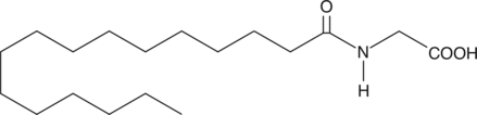 N-Palmitoyl Glycine  Chemical Structure