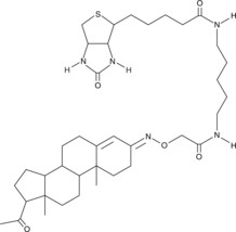 Progesterone 3-biotin Chemical Structure
