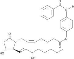 Prostaglandin E2 p-benzamidophenyl ester  Chemical Structure