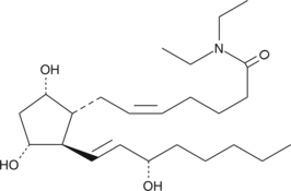 Prostaglandin F2α diethyl amide التركيب الكيميائي