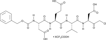 Z-DEVD-CMK (trifluoroacetate salt) 化学構造
