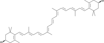 Zeaxanthin Chemical Structure