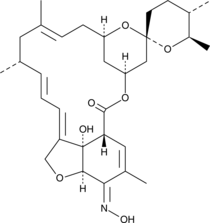 Milbemycin A3 oxime Chemische Struktur