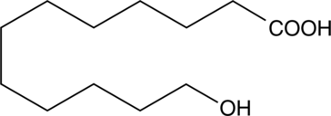 12-hydroxy Lauric Acid 化学構造