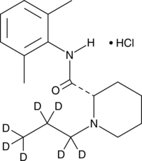 (-)-Ropivacaine-d7 (hydrochloride) 化学構造