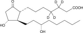 13,14-dihydro Prostaglandin E1-d4 化学構造