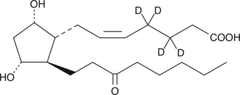 13,14-dihydro-15-keto Prostaglandin F2α-d4 Chemical Structure