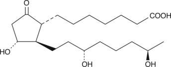13,14-dihydro-19(R)-hydroxy Prostaglandin E1 化学構造