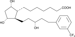 17-trifluoromethylphenyl-13,14-dihydro trinor Prostaglandin F1α Chemical Structure