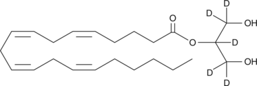 2-Arachidonoyl Glycerol-d5  Chemical Structure