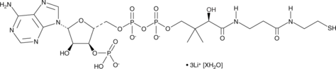 Coenzyme A (lithium salt hydrate) التركيب الكيميائي