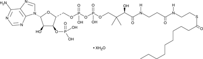 Decanoyl-Coenzyme A (hydrate) 化学構造