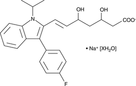 Fluvastatin (sodium salt hydrate)  Chemical Structure