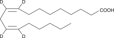 Linoleic Acid-d4 化学構造