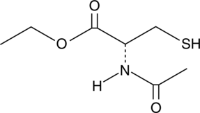 N-acetyl-L-Cysteine ethyl ester 化学構造