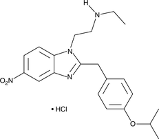 N-desethyl Isotonitazene (hydrochloride) Chemische Struktur