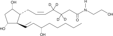 Prostaglandin F2α Ethanolamide-d4 化学構造