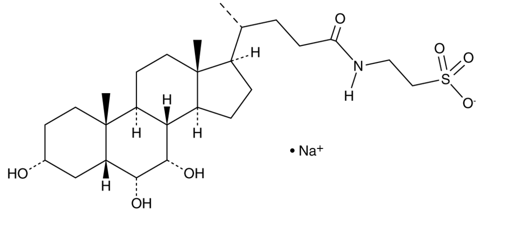 Taurohyocholic Acid (sodium salt) Chemische Struktur
