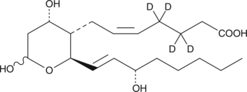 Thromboxane B2-d4 化学構造