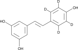 trans-Resveratrol-d4 Chemische Struktur