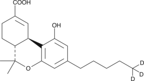 (-)-11-nor-9-carboxy-δ9-THC-d3 (exempt preparation)  Chemical Structure