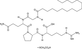 Palmitoyl Tetrapeptide-7 (acetate) التركيب الكيميائي