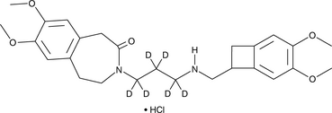 rac-N-desmethyl Ivabradine-d6 (hydrochloride) 化学構造