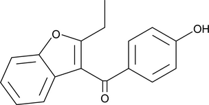 Benzarone  Chemical Structure
