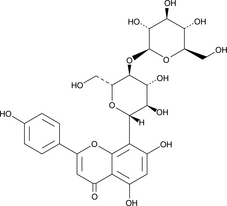 Vitexin-4’’-O-glucoside Chemische Struktur