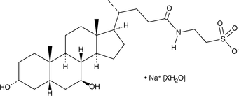 Tauroursodeoxycholic Acid (sodium salt hydrate) 化学構造