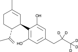 Cannabidivarin-d5 (CRM) 化学構造