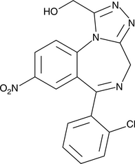 α-hydroxy Clonazolam  Chemical Structure
