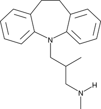 N-desmethyl Trimipramine  Chemical Structure