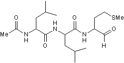 N-Acetyl-L-leucyl-L-leucyl-L-methional 化学構造