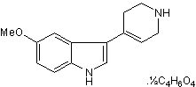 RU 24969 hemisuccinate 化学構造