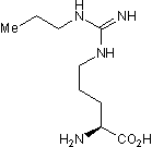 Nw-Propyl-L-arginine hydrochloride 化学構造