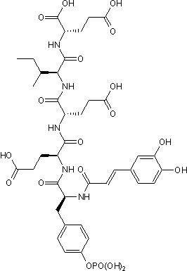 Caffeic acid-pYEEIE 化学構造