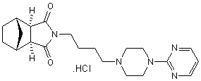 Tandospirone hydrochloride Chemische Struktur
