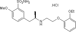 Tamsulosin hydrochloride Chemische Struktur