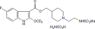 GR 125487 - d3 sulfamate 化学構造
