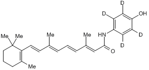 Fenretinide - d4 Chemische Struktur