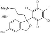 Citalopram - d4 hydrobromide  Chemical Structure