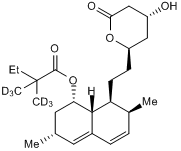 Simvastatin - d6 化学構造